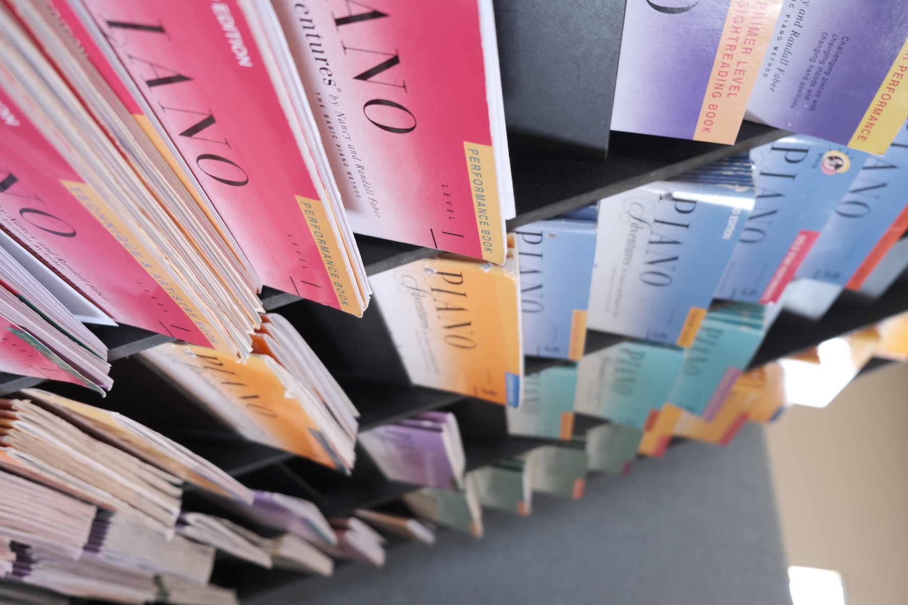 Sheet music on a piano